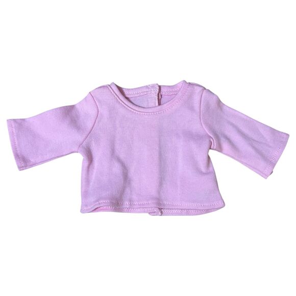 American Girl Doll Set of 2 Long Sleeve Tops - Purple and Pink - Picture 2 of 6